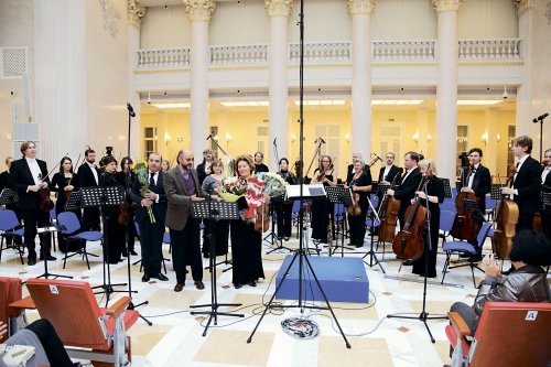 После премьеры концерта "Скрипка и дудук". Санкт-Петербург. 2013 г.