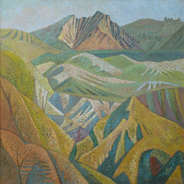 Гора Еранос, 90 х 90, холст, масло, 1992 г.