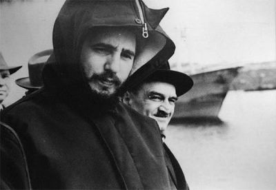 Фидель Кастро с Анастасом Микояном в СССР 1963 г.