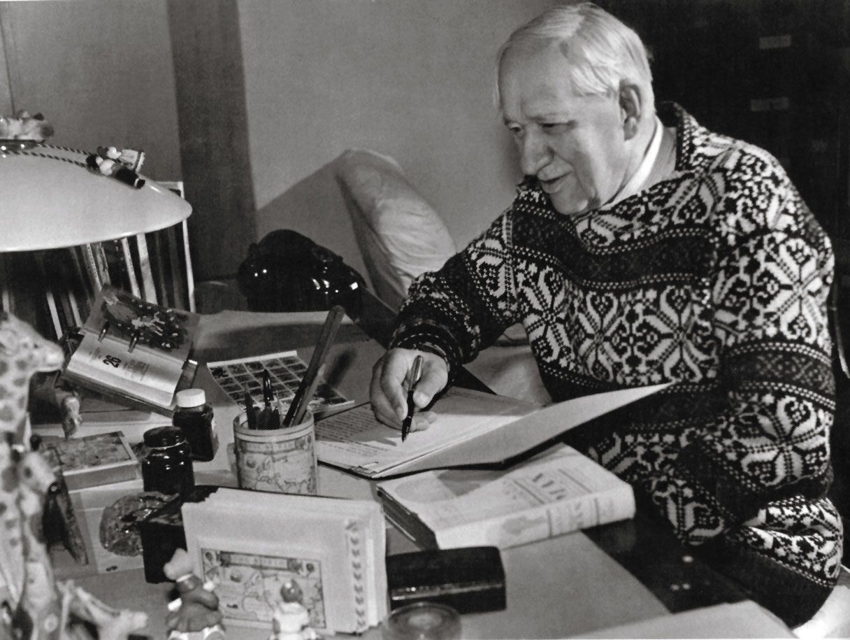 К.И. Чуковский в кабинете. Переделкино. 1961 г.